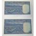 RHODESIA 1978 . ONE 1 DOLLAR BANKNOTES . CONSECUTIVE PAIR 
